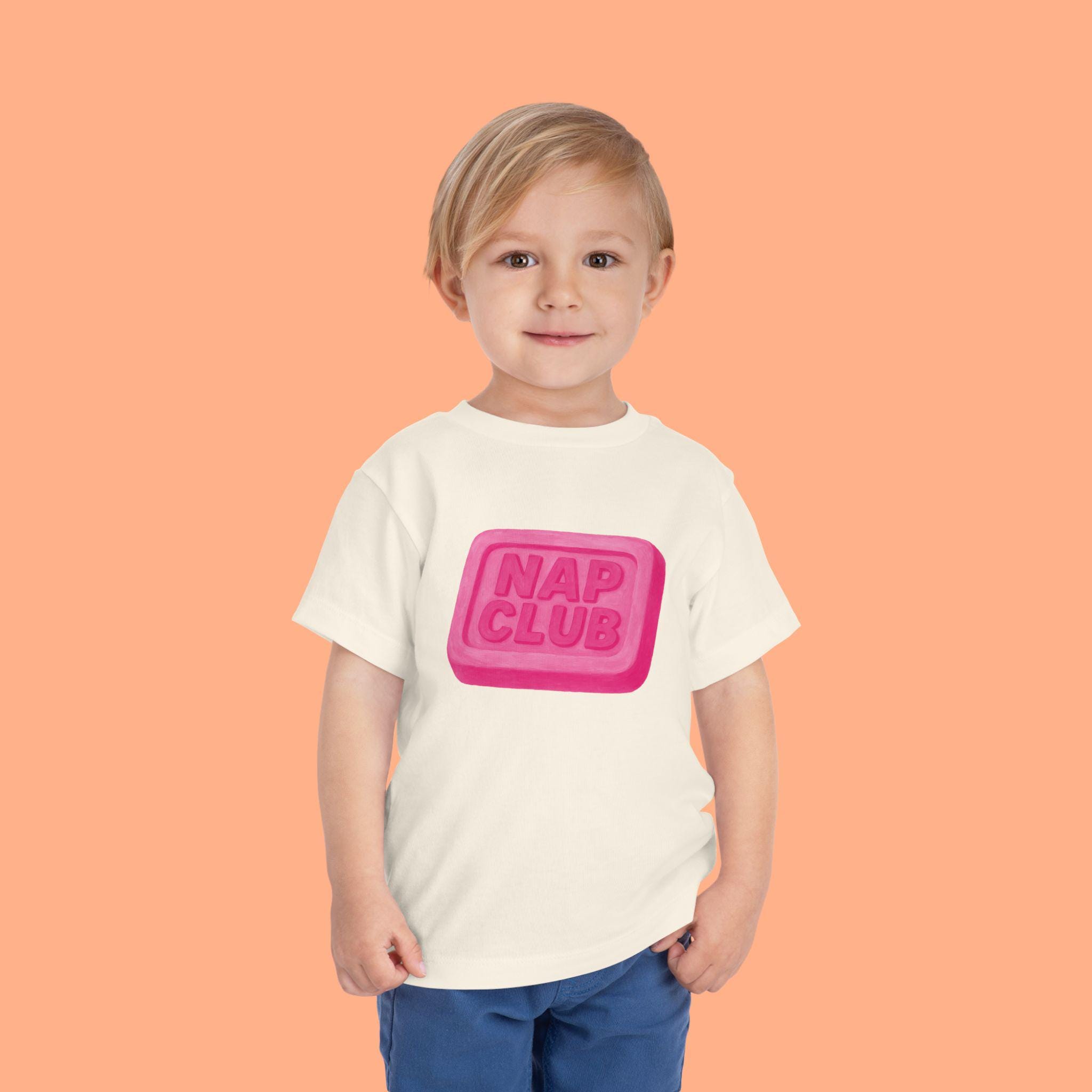 Nap Club Toddler Tee - Funny Retro Kids Shirt - Sleepy Time