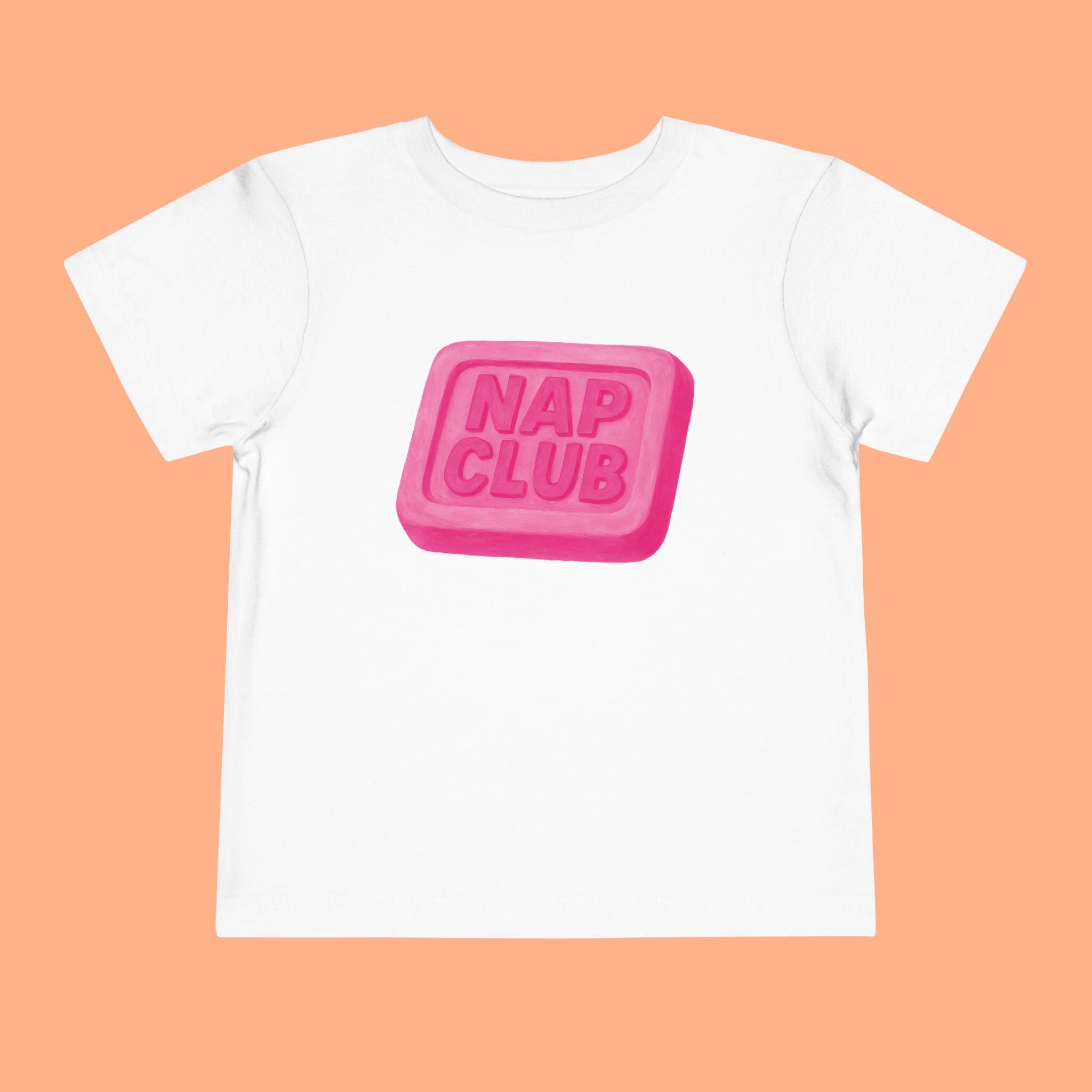 Nap Club Toddler Tee - Funny Retro Kids Shirt - Sleepy Time