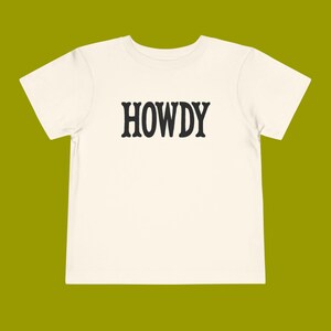 Western Howdy Toddler T-Shirt, Cowboy Kid Tee, Vintage Western Shirt, Retro Baby Shirt, Rodeo Toddler Top