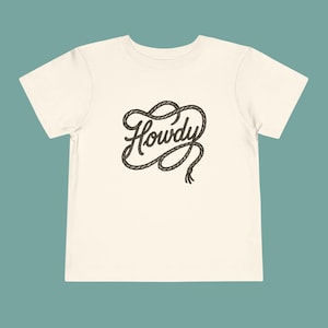 Western Rope Design Toddler Tee, Cowboy Rodeo, Vintage Howdy Shirt, Kids Western Clothing, Rodeo Theme Baby Shirt