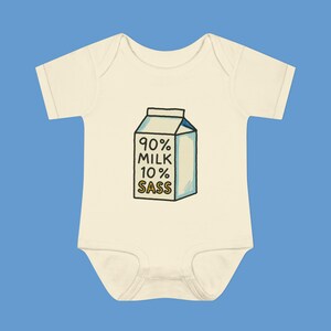 Säugling Bodysuit, Milchkarton-Baby-Strampler - Freches Baby-Dusche-Geschenk, süße Babykleidung, Neugeborenen-Outfit, geschlechtsneutraler Baby-Strampler