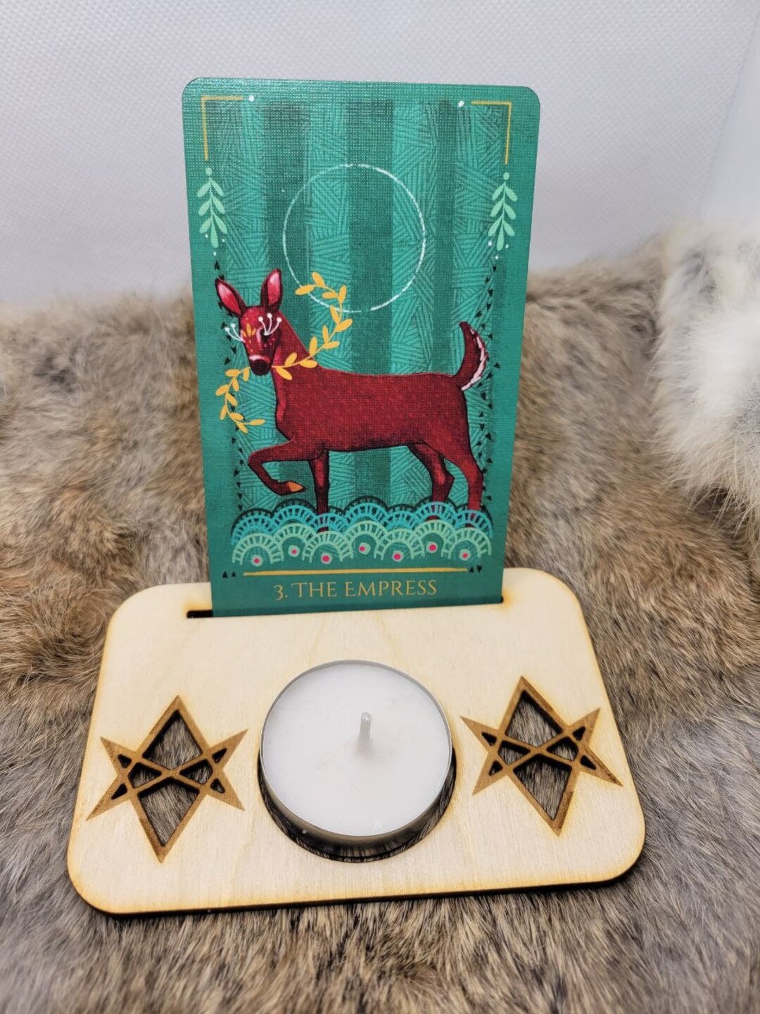 Unicursal Hexagram Tarot Card Stand Etsy