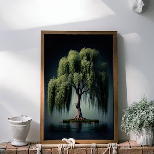 Weeping willow tree, Saule Pleureur, INSTANT DOWNLOAD