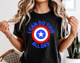 Comfort Colors Captain America Shirt, Unisex Tee