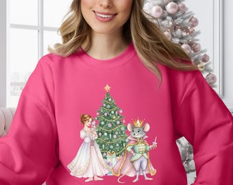 Nutcracker Sweatshirt,Xmas Ballet Sweatshirt, Nutcracker Ballet Sweatshirt, Ballerina Xmas Sweatshirt, Ballerina Xmas Gift,Ballet Lover Gift