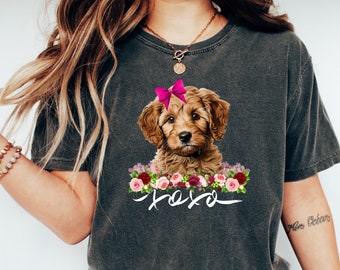 Comfort Colors Doodle Valentines Shirt,Golden Labradoodle Shirt,Doodle Mom Shirt,Dog Lover Shirt,Dog Mom Gift, Dog Lover Gift