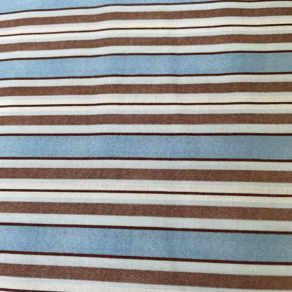 Blue Stripe Fabric - Etsy