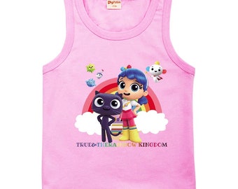 Summer Cotton Tops Baby Girls Cartoon Sleeveless Tees Unisex Sport Clothes