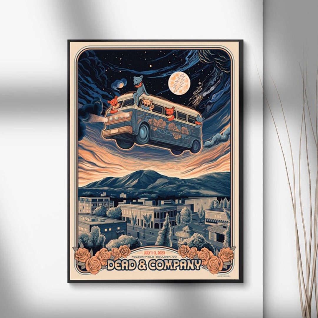 Dead & Company Boulder Folsom Field July 1 2023 Poster Home Etsy