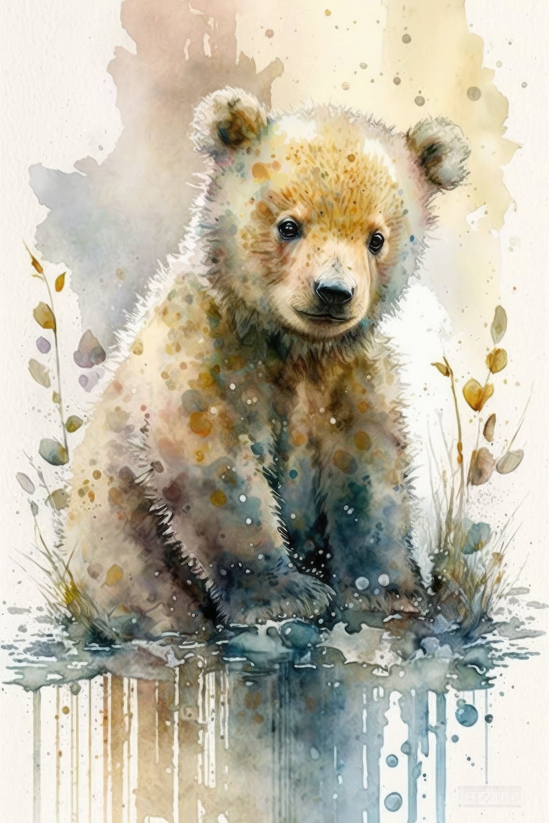 Bear Water Color