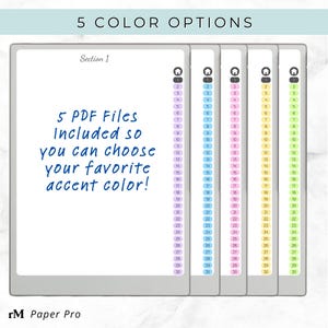 reMarkable Paper Pro Notebook PDF | 30 Section Hyperlinked Index | Clickable Navigation Digital Planner | Instant Download image 4