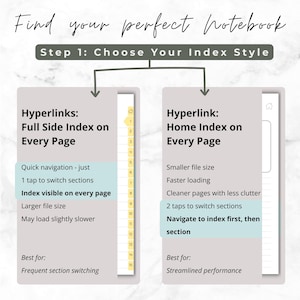 reMarkable Paper Pro Notebook PDF | 30 Section Hyperlinked Index | Clickable Navigation Digital Planner | Instant Download image 7