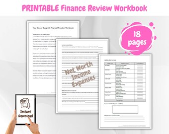 Financial Freedom Workbook | Money Management Planner | Budget Planner Printable | Wealth Building Journal | Debt Free Planning Guide