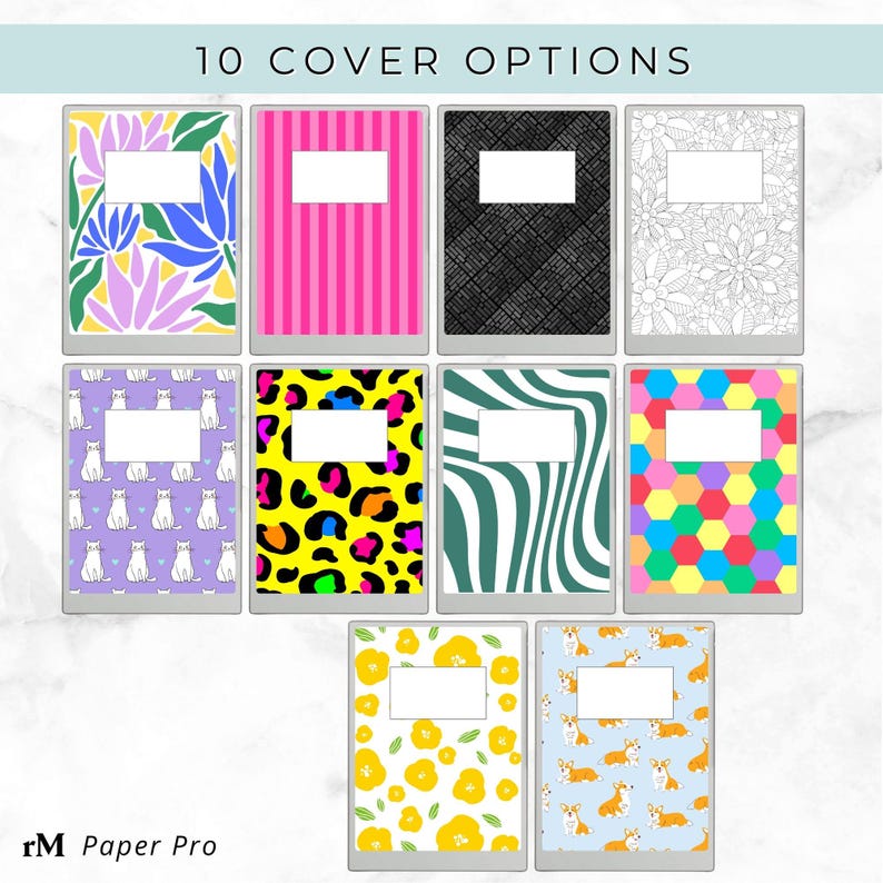 reMarkable Paper Pro Notebook PDF | 30 Section Hyperlinked Index | Clickable Navigation Digital Planner | Instant Download image 5