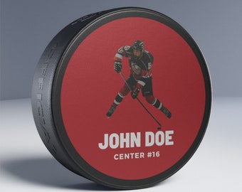 Personalized Hockey Puck, custom logo hockey puck, personalized picture hockey puck