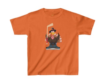 Kids Hockey Thanksgiving Shirt