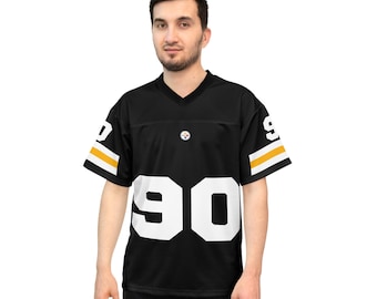 TJ Watt Vintage 1997 Pittsburgh Football Jerseys, Modern Players, Unisex Football Jersey, Sports Fan Gift, Retro Football Shirt