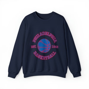Unisex Basketball Philadelphia Rundhals-Sweatshirt