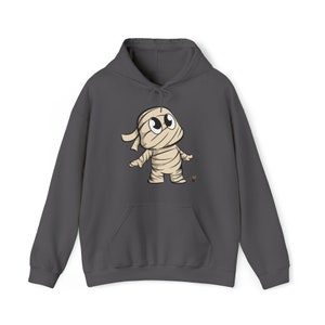 Unisex Cute Halloween Mummy Hooded Sweatshirt