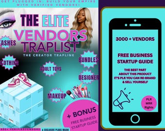 3000+ Beauty & Fashion Vendors List, PLR MRR (Digital Product)