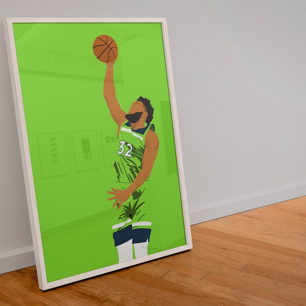 Karl Anthony Towns Digital Download - KAT Poster - Anthony Towns Art -Timberwolves Art - Minnesota- Timberwolves Poster - NBA Art - ball