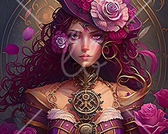 3 Beautiful Steampunk Digital Image Files