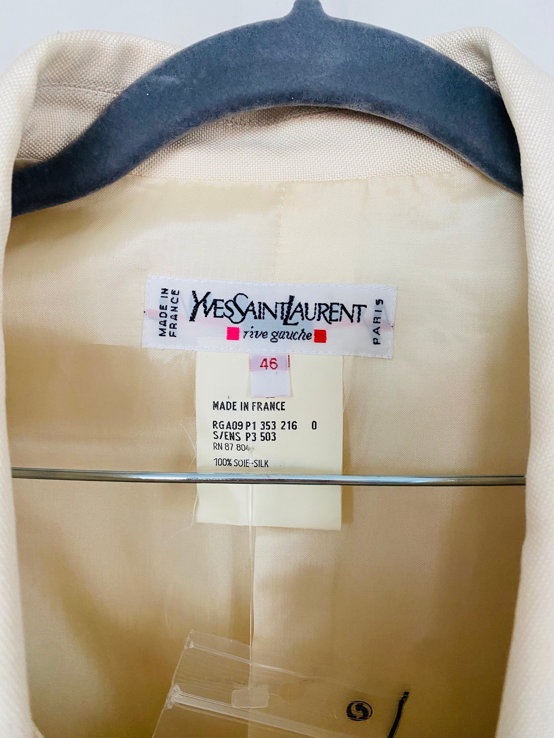 YSL rive gauche ジャケット 2000AW エディラスト 46（奇跡 Yves