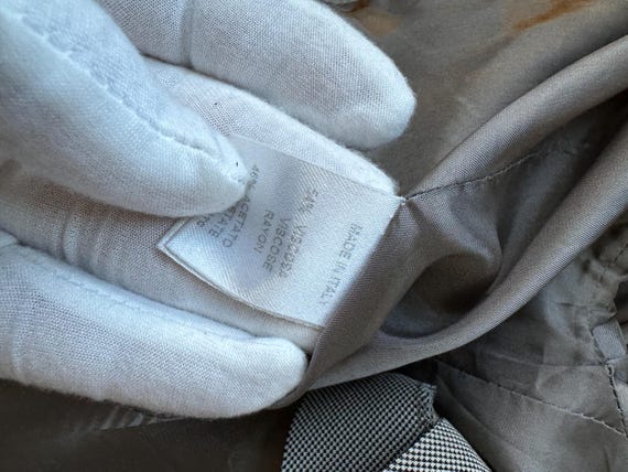 vintage Krizia Poi micro houndstooth skirt suit s… - image 7