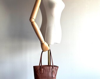 Vintage Coach Lunch Tote 4068 Bag in Brown Leather 90s - Etsy