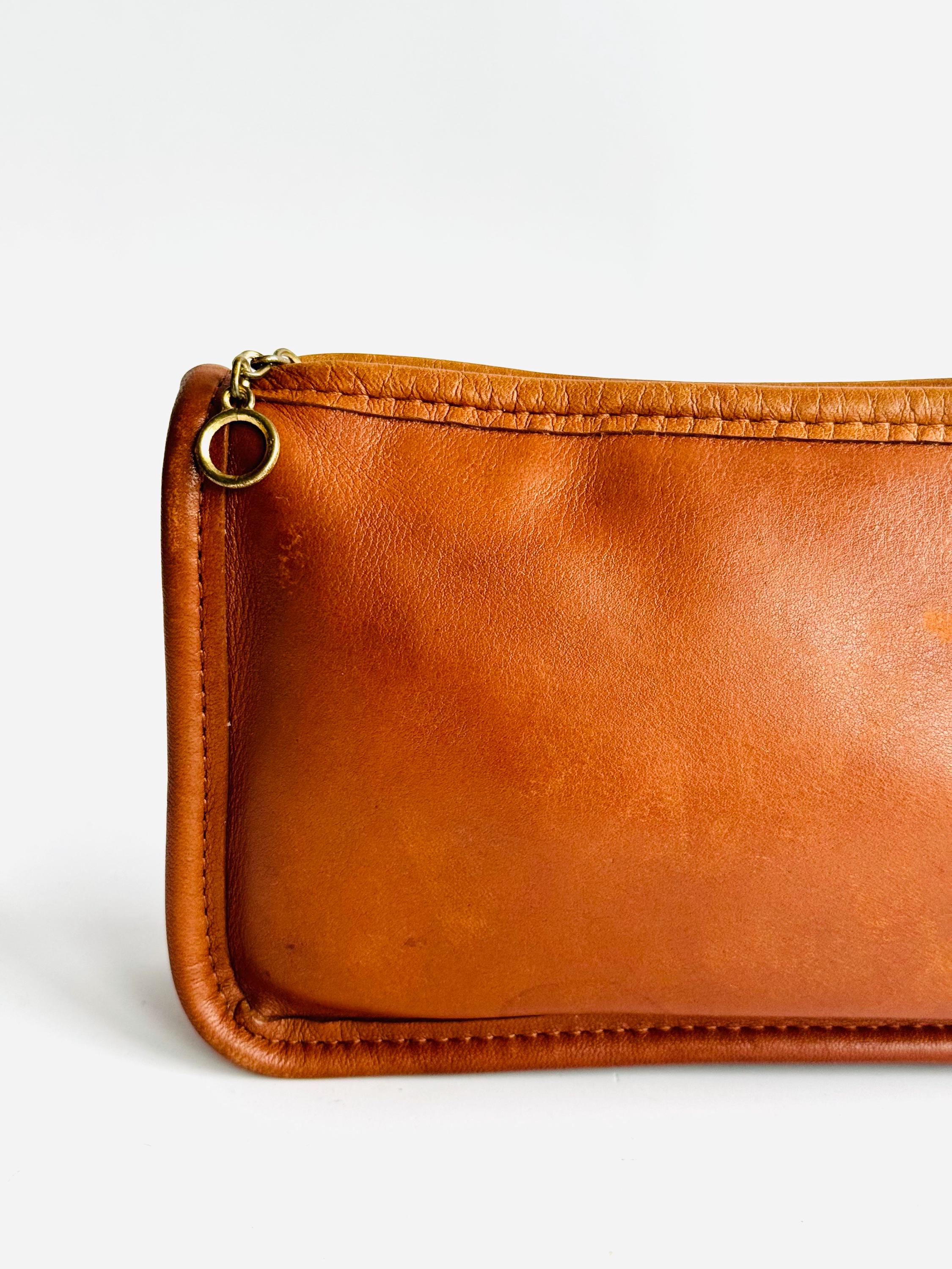 Vintage Coach New York Chunky Case Leather Makeup Kit Pouch