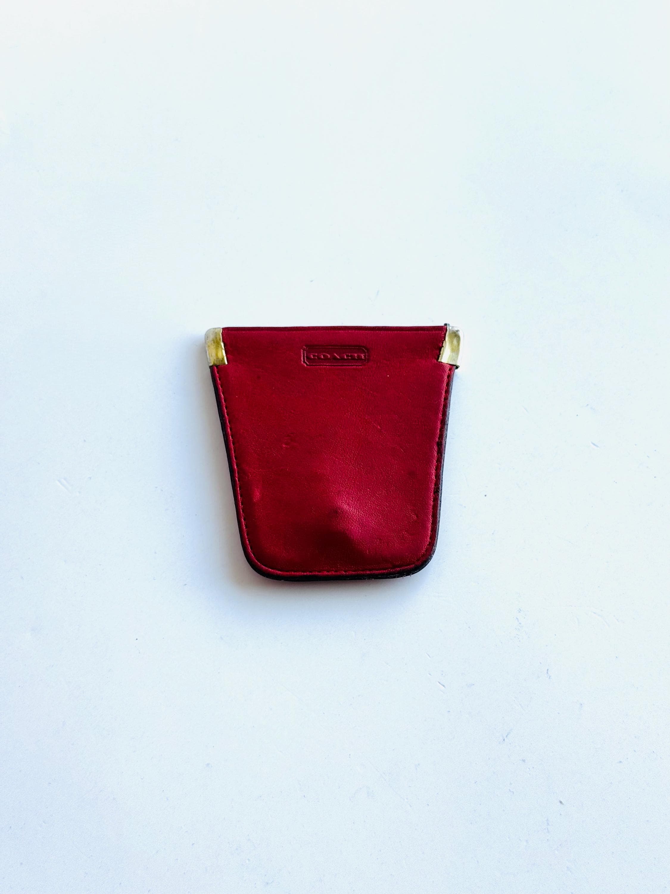 Vtg Red Coach Bag - Etsy