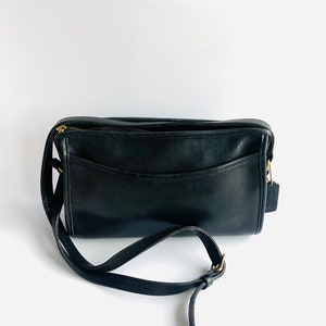 Vintage black leather Coach purse Taylor Crossbody /   Shoulder bag