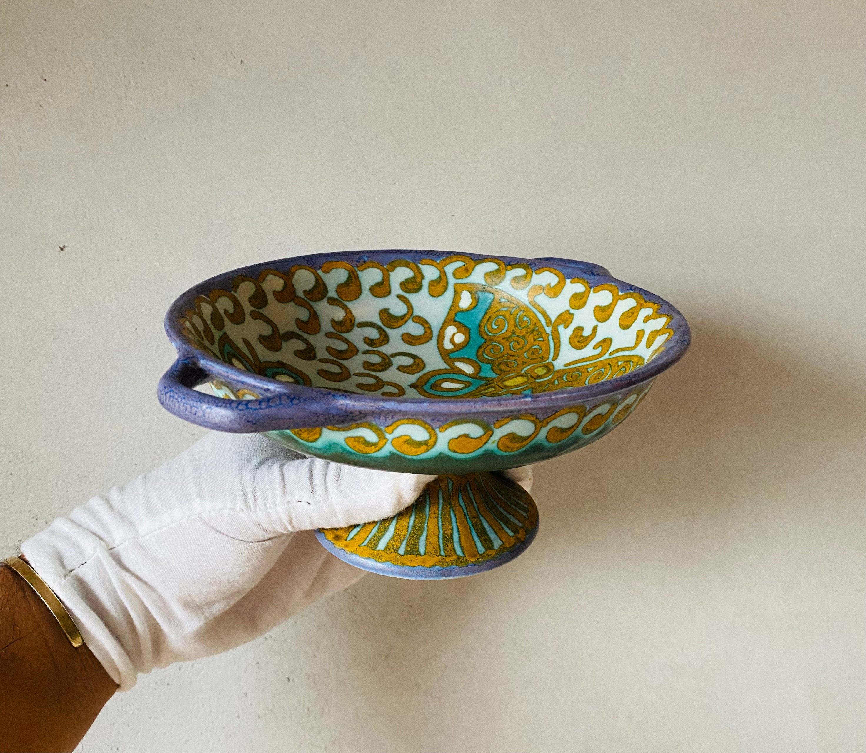 ビンテージgouda pottery Holland flower base ビンテージgouda pottery Holland flower base ビンテージgouda