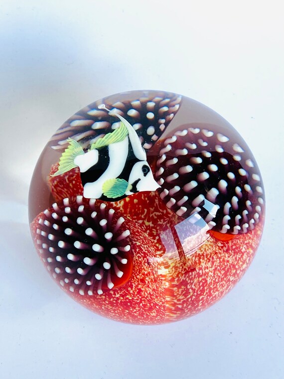 Vintage Orient and Flume Rare Hand Blown Large Art Glass