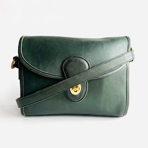 Rare Vintage Coach Devon Bag Olive Green