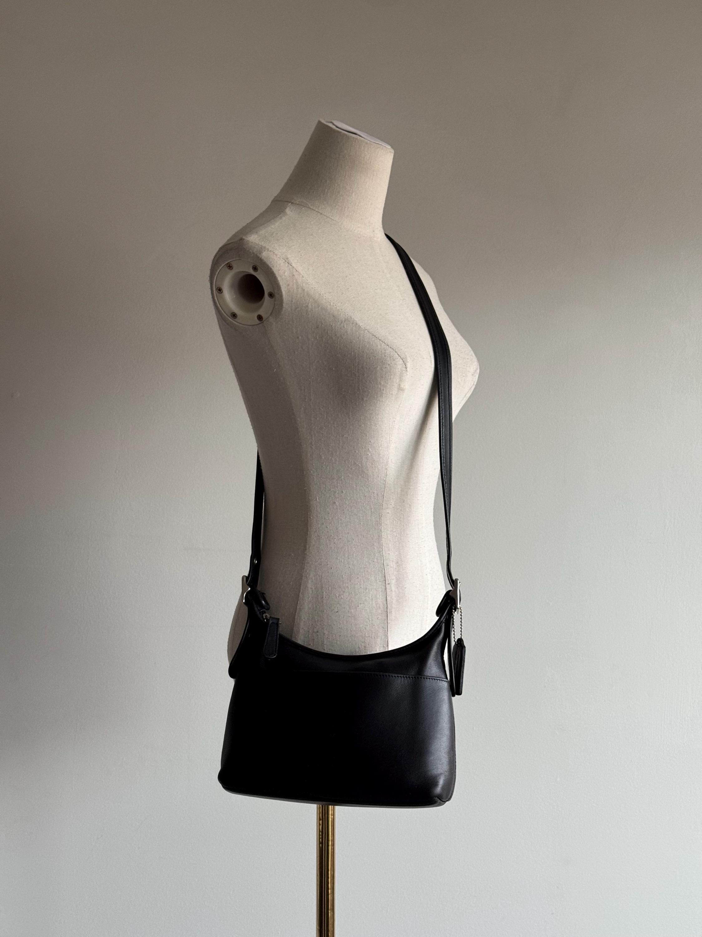 Vintage Coach Legacy Hobo Black Crossbody Bag Purse in Leather