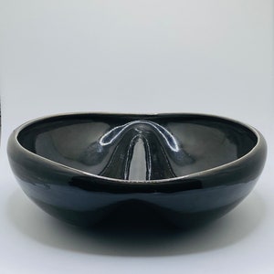 vintage MCM Raymor Contempora divided ceramic vegetable dish