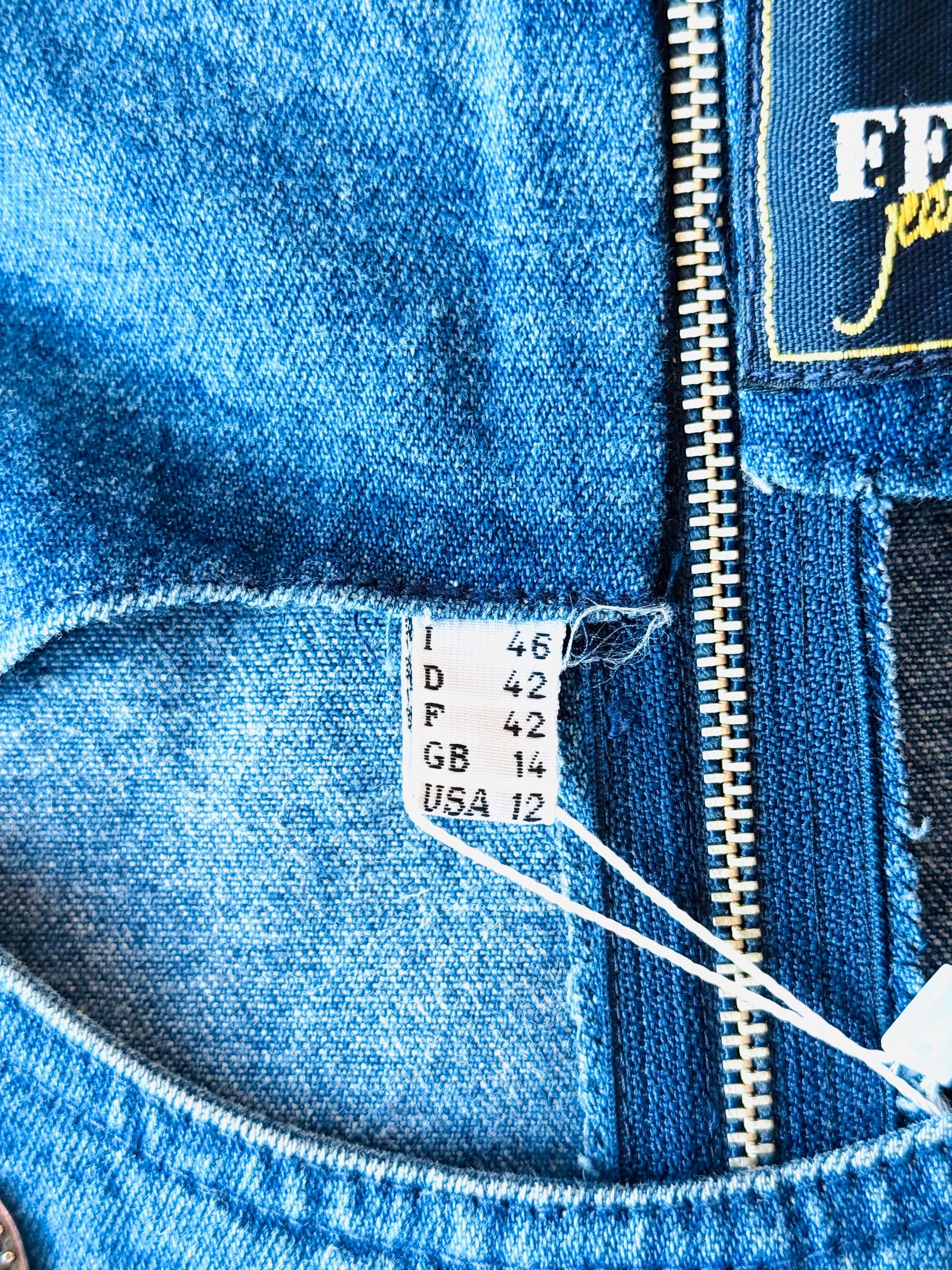 Vintage 90s Ferretti Jeans Denim Dress, Western Style, Size 12 - Etsy