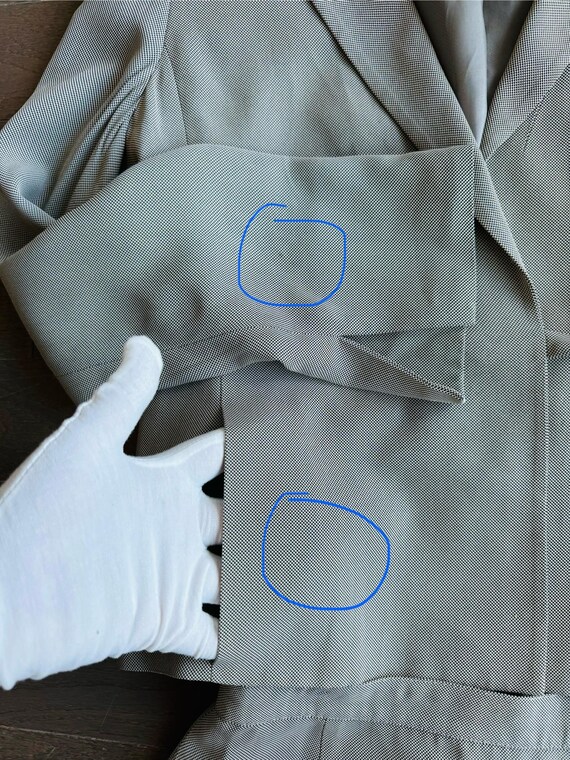 vintage Krizia Poi micro houndstooth skirt suit s… - image 8