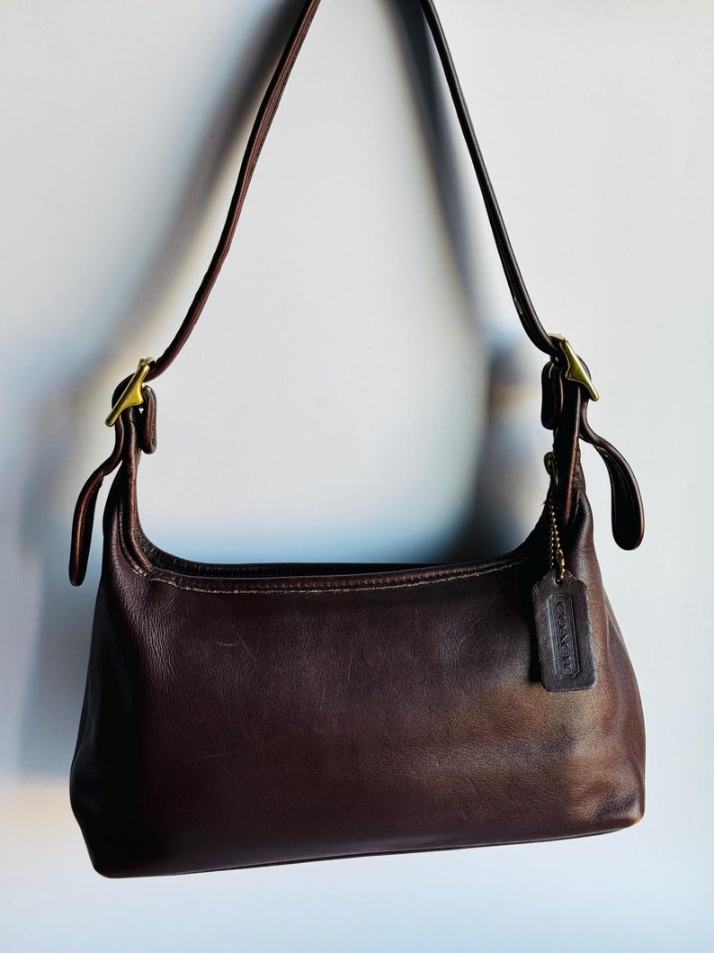 Vintage Coach Legacy Hobo Shoulder Bag Purse in Mahogany Leather Style — free download
