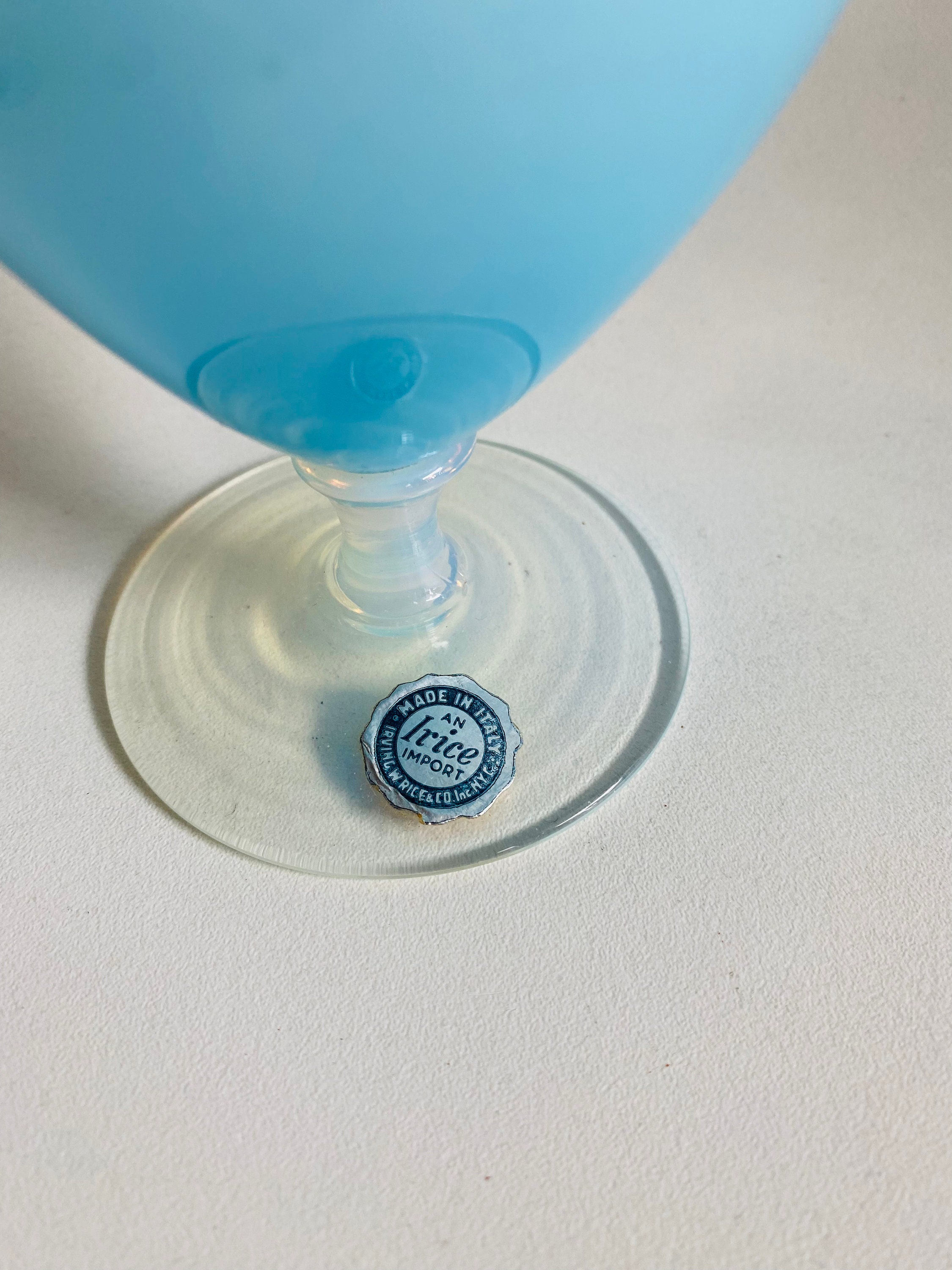 Irving W. Rice Irice Perfume Bottle Italian Blown Glass Vintage - Etsy