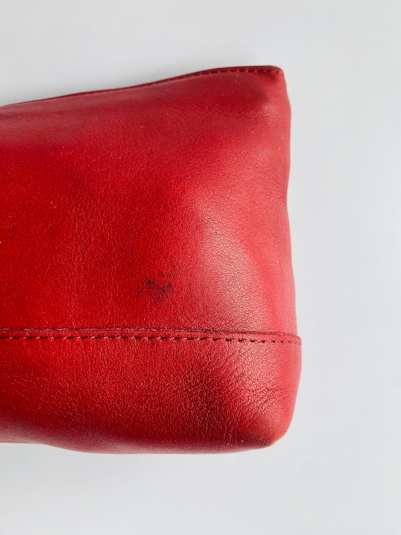Vintage Coach New York leather makeup pouch /clut… - image 3