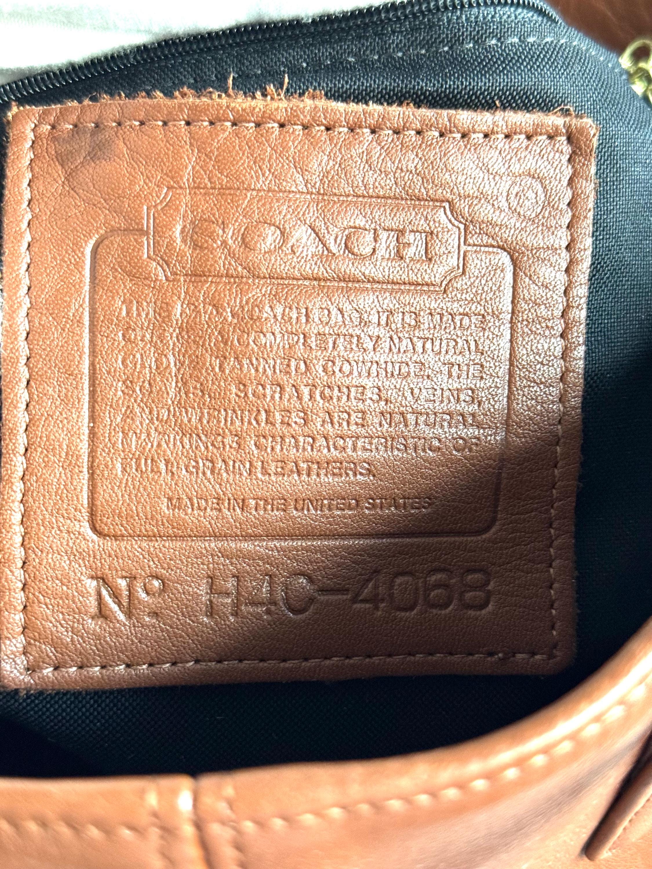 Vintage Coach Lunch Tote 4068 Bag in Brown Leather 90s - Etsy