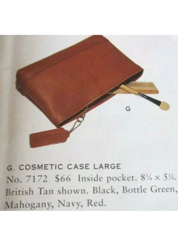 Vintage Coach New York leather makeup pouch /clut… - image 9