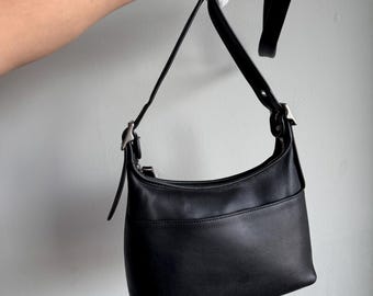 Vintage Coach Legacy Hobo Black Crossbody Bag Purse in Leather