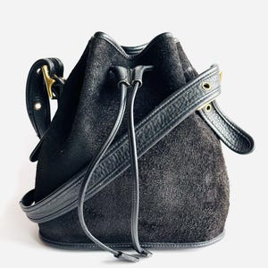 バッグ COACH VINTAGE BARKELEY DRAWSTRING BAG Vintage Black Classic Coach Berkeley Drawstring Duffle Bag in