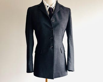 Vintage Philosophy Di Alberta Ferretti gray blazer 90s