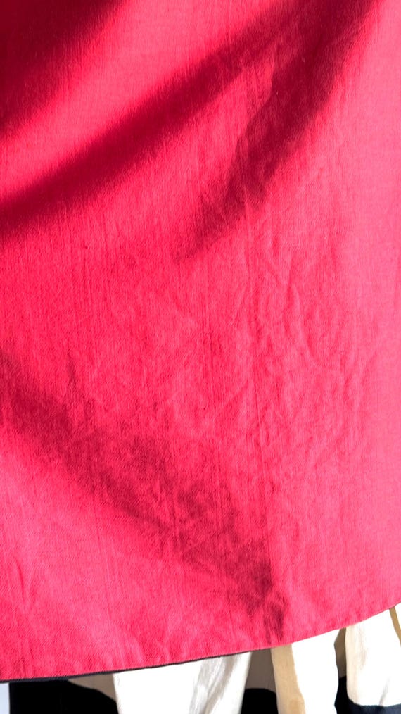 Vintage 20s / 30s reversible red and black cape - image 12