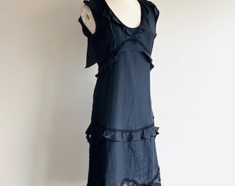 Vintage Rochas Olivier Theyskens dress Demi-couture lace 2006