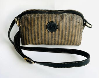 Vintage FENDI pecan print vanity bag | eBay